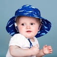 thumbnail image 5 of Jan & Jul Boys' Sun-Hat with UV Protection for Swimming, Quick Dry, Packable (L: 2-5 years, Whale Play), 5 of 6