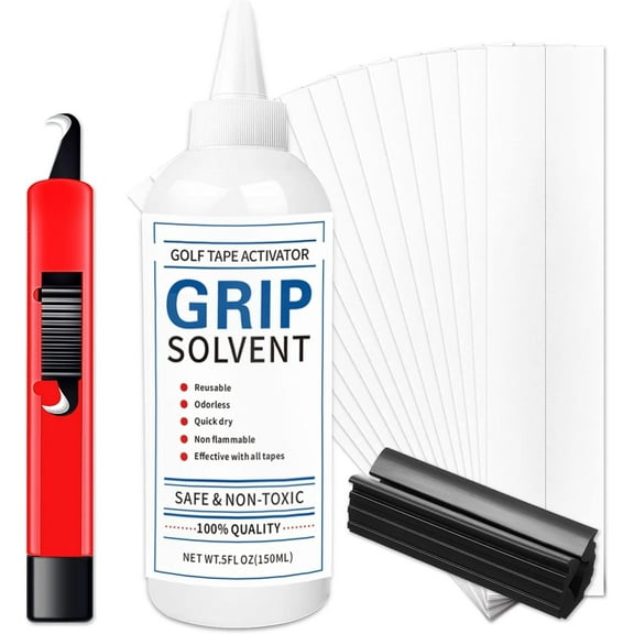 Golf Club Regripping Kit Tape Strips Hook Blade Rubber Vise Clamp Quality Double Sided Adhesive Knife Remover Tool for Irons Putters