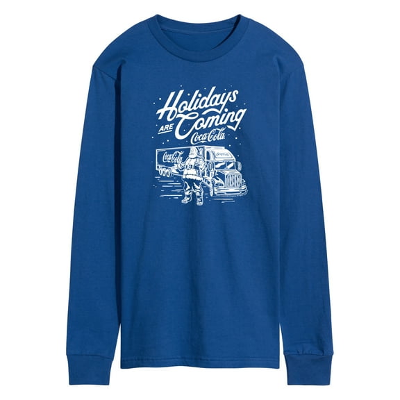 Coca-Cola - Holidays are Coming Truck - Men's Long Sleeve Graphic T-shirt