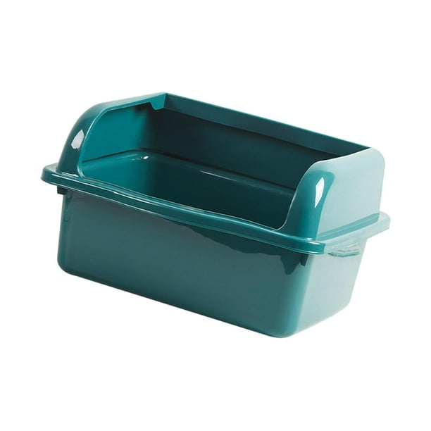 Caja de arena abierta, caja de arena extragrande, caja de arena elevada, cajas de arena para gatos Pequeño Verde