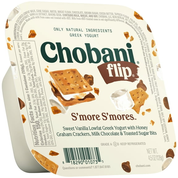 Chobani Flip Low-Fat Greek Yogurt, S'more S'mores 4.5 oz Cup