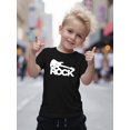 thumbnail image 1 of Kids' Rock Graphic Cotton T-Shirt - Short Sleeve, Round Neck, Casual Summer Top with Guitar Print, Soft & Comfortable for Boys, Casual Summer Top | Rock Theme Apparel | Breathable Cotton, Rock An, 1 of 4