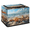 Multicolor 2, variant on CURLYOOT Coastal Seashell Storage Bin with Zipper Lid Foldable Storage Basket Box Vintage Wooden Clothes Organizer Container for Closet, Shelf, Bedroom, Home Decor