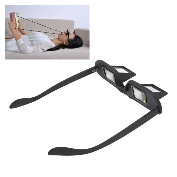 Lazy Glasses, Bed Prism Glasses Black For Watching TV
