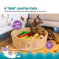 thumbnail image 2 of Catstages Bed & Basket Retreat 2-in-1 Cat Bed with Removable Cushion, Plush Cotton Rope, Tan, 15 in – Versatile Pet Bed and Toy Storage Basket, 2 of 8