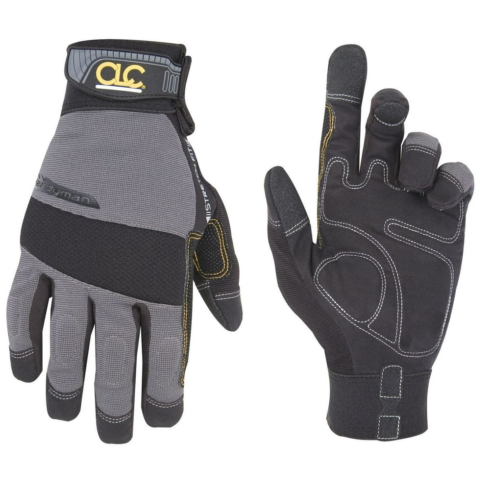 Custom Leathercraft Gray and Black Medium Handyman Gloves