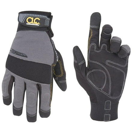 

Custom Leathercraft Work Gloves Black and Gray Large Handyman Gloves