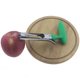 thumbnail image 3 of Descorazonador de manzanas 17,5*10CM, descorazonador de manzanas verde con mango de ABS y hoja dentada de acero inoxidable, descorazonador de manzanas, 3 of 5