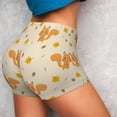 thumbnail image 4 of Haiem Squirrel And Leaves No Front Seam Biker Shorts for Women Yoga Workout Gym Bike Shorts with Tummy Control Moisture-Wicking-, 4 of 9