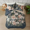 thumbnail image 3 of Madison Park Camillia 3 Piece Cotton Duvet Cover Set in Navy King/Cal King, 3 of 11