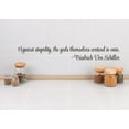 thumbnail image 1 of Custom Wall Decal Sticker : Against stupidity, the gods themselves contend in vain. - Friedrich von Schiller Quote 5x22", 1 of 2