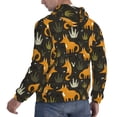 thumbnail image 6 of Uemuo Funny Fox by the Field Pattern Men's Hoodie - Casual Pullover Hoodie with Kangaroo Pocket, Stylish Hooded Sweatshirt for Everyday Wear-4X-Large, 6 of 7