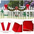 thumbnail image 4 of Pakyozj Red Bows Christmas Decorations 12”X20” Big Red Velvet Ribbon Wired Decorative Bows with Glitter Gold Edge for Tree Topper, Outdoor Indoor Wreaths Stair Fence Xmas Home Front Door Decorations, 4 of 7