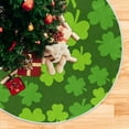 thumbnail image 5 of GZHJMY Lucky Clover Christmas Tree Skirt 48", St. Patrick's Day Tree Skirt Double Layers Polyester Easter Tree Skirt for St. Patrick's Day Holiday Party Decoration, 5 of 6