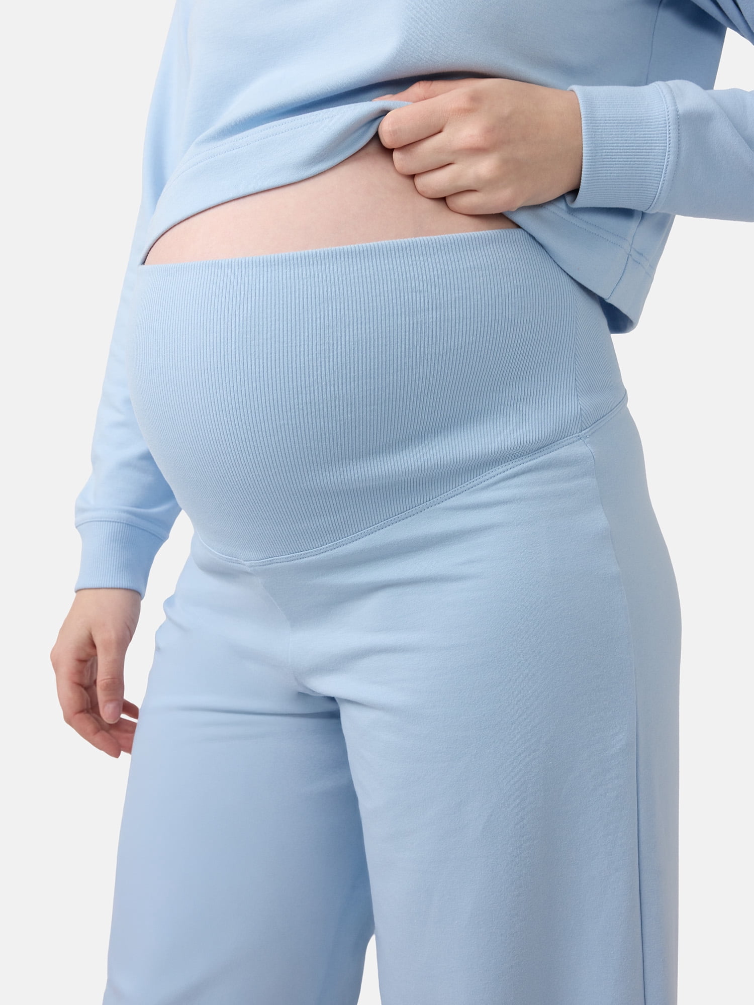 Ingrid & Isabel For Every Belly Women's Maternity Wide Leg Knit Pants, Sizes S-XXL