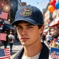 thumbnail image 6 of Vietnam Veteran Cap, Adjustable Baseball Hat for Men, Embroidered Tribute Gift for Vietnam War Veterans, Blue, 6 of 6