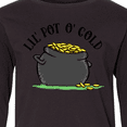 thumbnail image 4 of Inktastic St. Patrick's Day Lil' Pot of Gold Long Sleeve Youth T-Shirt, 4 of 5