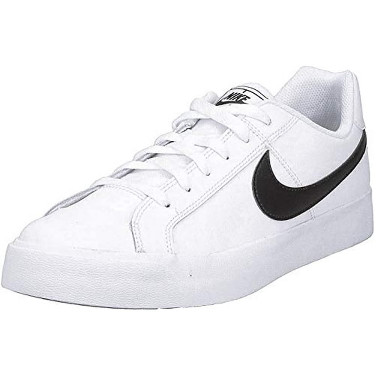 Colibrí Examinar detenidamente Dictar Nike Men's Court Royale AC Sneaker, White/Black, 10 Regular US - Walmart.com