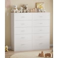 thumbnail image 2 of SUGIFT 5 Drawer Dresser, Modern Wood Chest of Drawers for Bedroom, White, 2 of 6