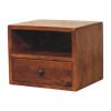 thumbnail image 4 of Artisan Furniture Solid Wood Solis 1-Drawer Chestnut Wall Mounted Nightstand, 4 of 11
