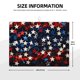 thumbnail image 2 of Fotbe Red Blue White Stars Alfombrilla de Secado para Cocina con Estampado, 18x24 Pulgadas, 2 of 7