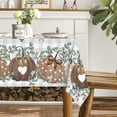 thumbnail image 4 of Fall Tablecloth 60x104 Inch Rectangular, Thanksgiving Autumn Harvest Brown Pumpkin Grey Buffalo Plaid Table Cover for Party Picnic Dinner Decor, 4 of 6