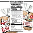 thumbnail image 6 of Dave's Killer Bread Burger Buns Done Right, Organic Hamburger Buns, 8 Ct,  17.6 oz, Shelf-Stable, 6 of 14