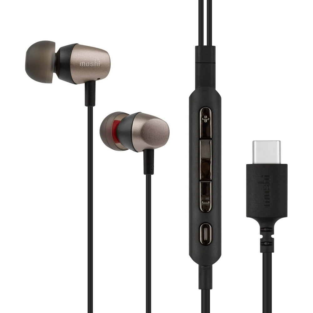 Moshi Mythro C USB TypeC Earphones, Builtin DAC, 4button Control