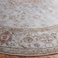 thumbnail image 3 of SAFAVIEH Tucson Nazca Oriental Machine Washable Area Rug, Light Grey/Rust, 7' x 7' Round, 3 of 8