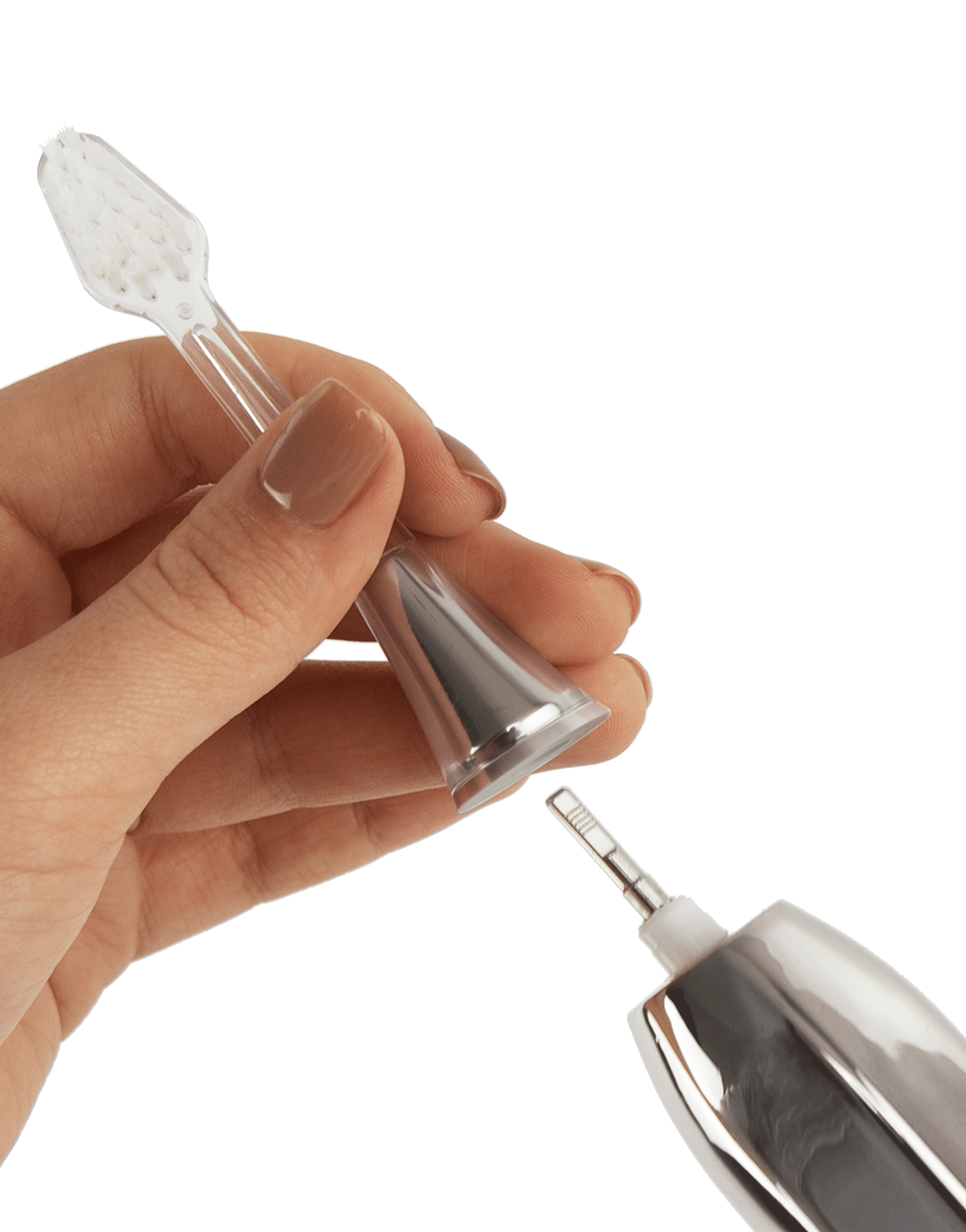 Supersmile Replacement Brush Heads for Zina45 Sonic Pulse Electric Toothbrush, Silver (Pack of 2)
