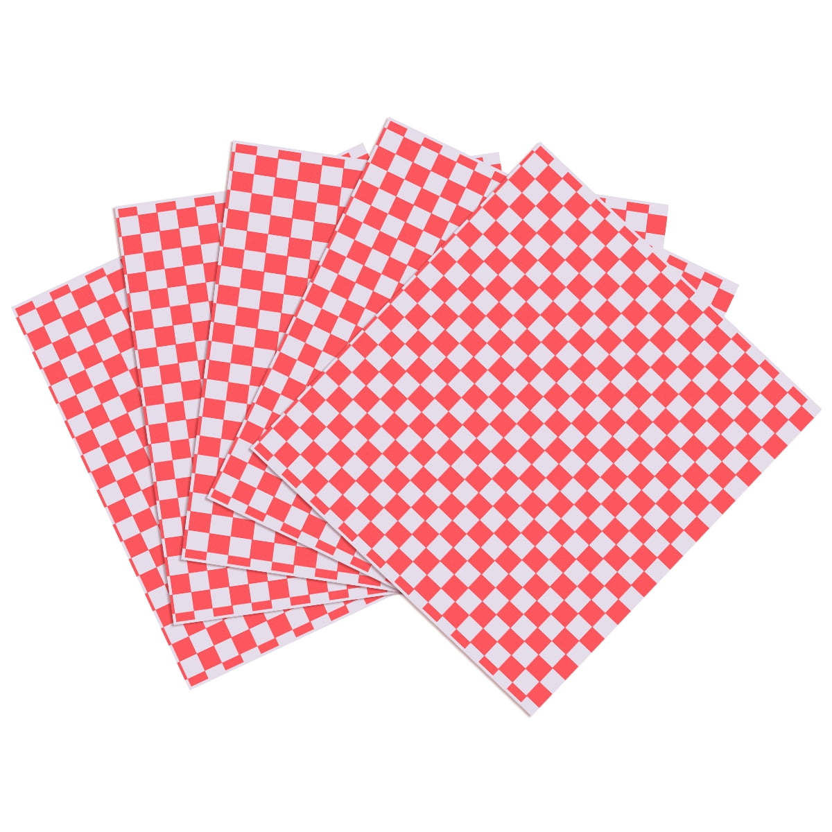 50 Red Patty Paper Liners by Avant Grub 50 Heavy-Duty Paper Food Baskets & 