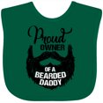 thumbnail image 3 of Inktastic Proud Owner of a Bearded Daddy Boys or Girls Baby Bib, 3 of 4