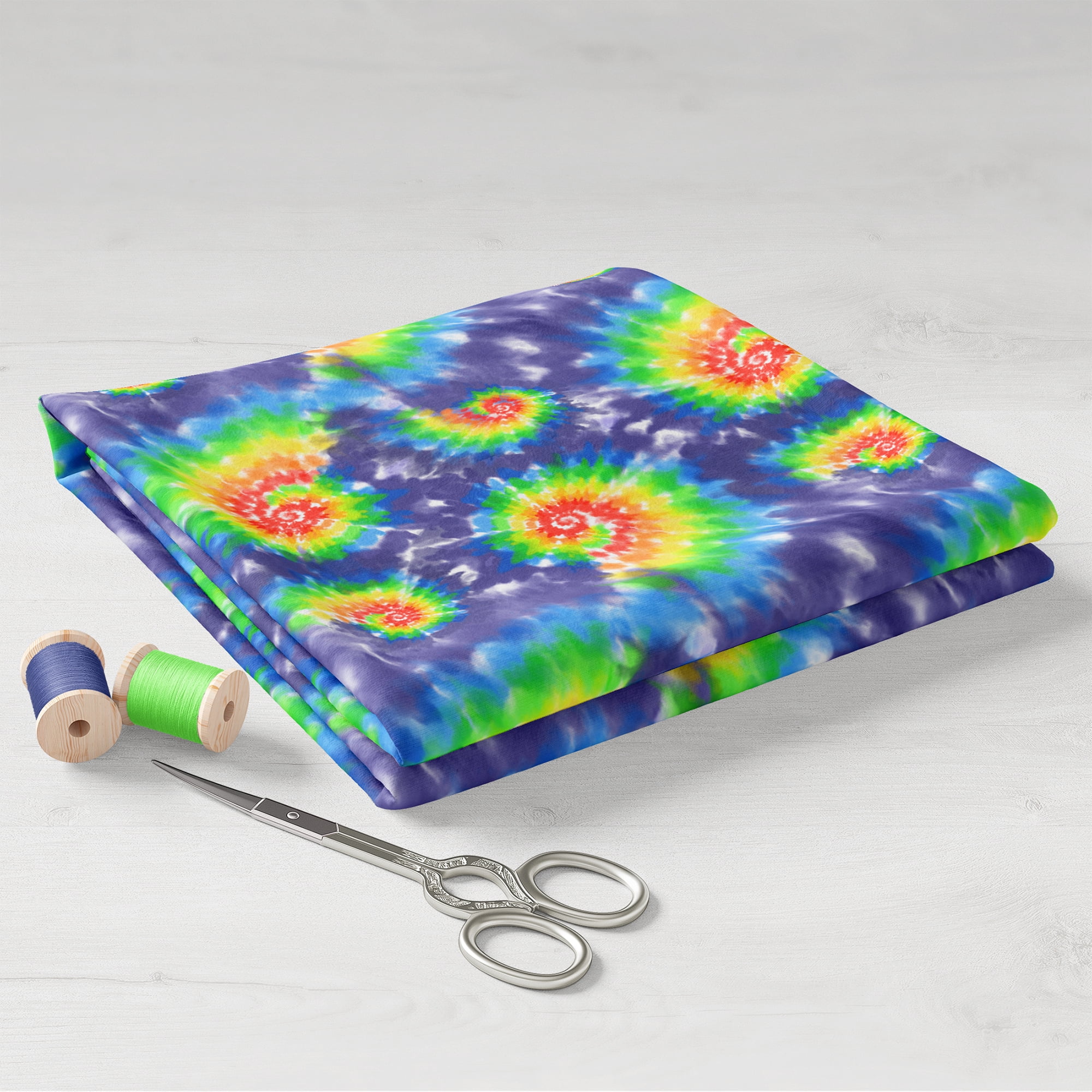 Create It 18"X21" Cotton Tie dye Precut Sewing & Craft Fabric, Multicolor 10 Pieces