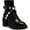 Black Smooth, variant on Womens Sebrinel Faux Leather Embellished Ankle Boots