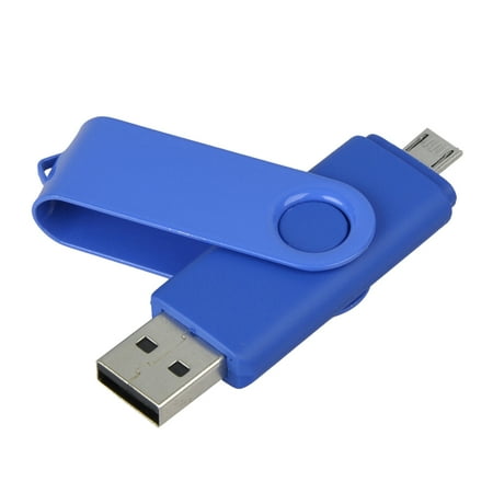 Pen Drive Laser Pointer Writing - OTG Smart Phone USB Flash Drive usb 2.0 16GB Pen Drive Memory Stick U Disk (Blue)