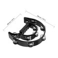 thumbnail image 6 of ZEONHAK 4pcs 9 Inch Double Row Tambourine, Black Half Moon Musical Tambourine,  Half Moon Handheld Percussion Drum for Church, Party, 6 of 6