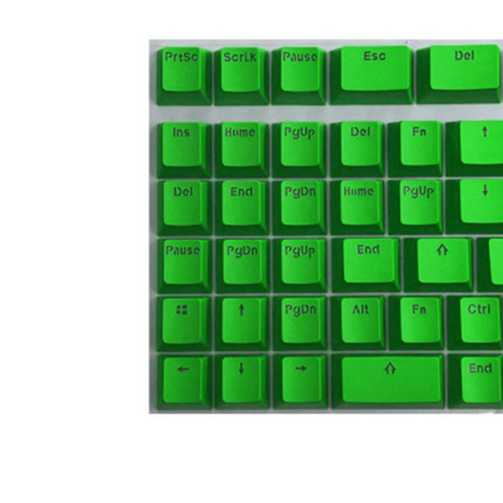 LeeQinersw PBT Keycaps Anti-Grease Mini for 61 64 68 71 82 84 Layout Keyboard Green
