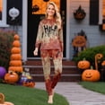 thumbnail image 4 of Halloween Family Spooky Pajama Set, Horror Print Holiday Loungewear Outfit, 4 of 5