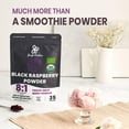 Organic Black Raspberry Powder 5 Ounce Bag, USDA Organic Freeze Dried Raspberries Fruit Whole
