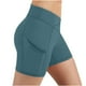 thumbnail image 5 of TaTaai Women's High Waisted Butt Lifting Yoga Shorts with Pockets Solid Stretchy Running Gym Workout Shorts Scrunch Booty Athletic Fitness Pants Gift, 5 of 8