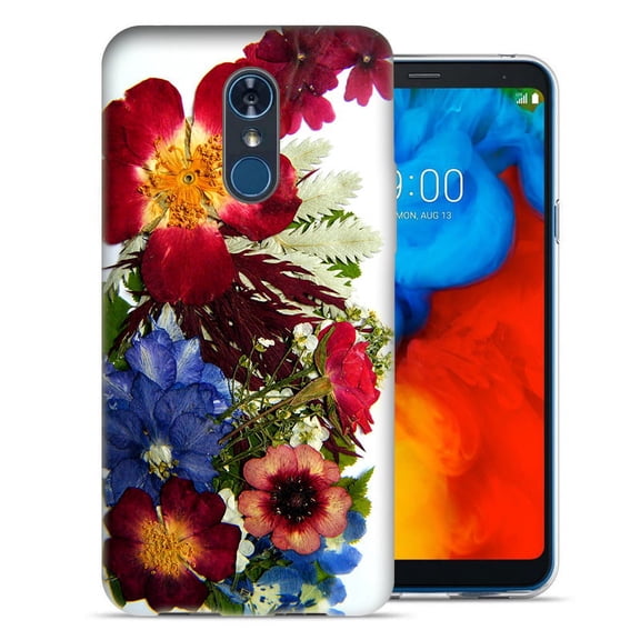 MUNDAZE LG Stylo 4 / Stylo 4 Plus Design Case - Printed Pressed Blossoms Design Skin Phone Case Cover