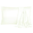 thumbnail image 1 of Unique Bargains Luxury Satin Pillowcase Cool Silk Pillow Case Cover 2pcs, 1 of 9