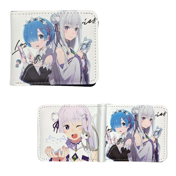 Emilia & Rem - Re:Zero 4x5" Bi-Fold Wallet
