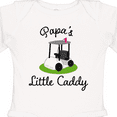thumbnail image 4 of Inktastic Papa Little Golf Caddy Boys or Girls Long Sleeve Baby Bodysuit, 4 of 5