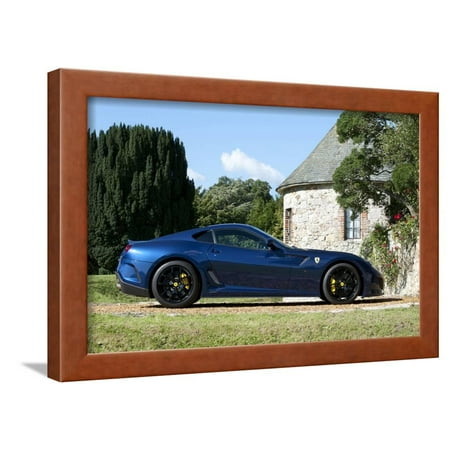 599 Wood - 2010 Ferrari 599 GTO Framed Print Wall Art