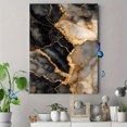 thumbnail image 4 of Luxury Black Gold Marble Texture Canvas Print for Living Room Bedroom Office Hotel Hallway Entryway Decor, 4 of 8