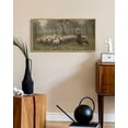 thumbnail image 6 of Drsoum Vintage Wall Art Vintage Classical Oil Painting Sheep Herds and Shepherds Room Decor for Bathroom Bedroom Living Room 8x16in Natural Framed, 6 of 6