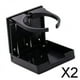 thumbnail image 1 of Portavasos de Nailon Negro Plegable Ajustable para Barco Coche 2 piezas shamjiam, 1 of 8