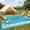 Light Blue White, variant on Nanan 8x10 Outdoor Rug, Waterproof Plastic PP Tube Patio Rug, Camping Rug for Deck, Yard, Garden, Balcony, Poolside, Blue