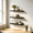 Black, variant on Set of 3 Floating Shelves for Wall Decor, Wall Mounted Organizer and Picture Ledge, Small Bookshelf for Bathroom, Bedroom and Living Room, 16 x 6.6 x 1.1 in, Dark brown